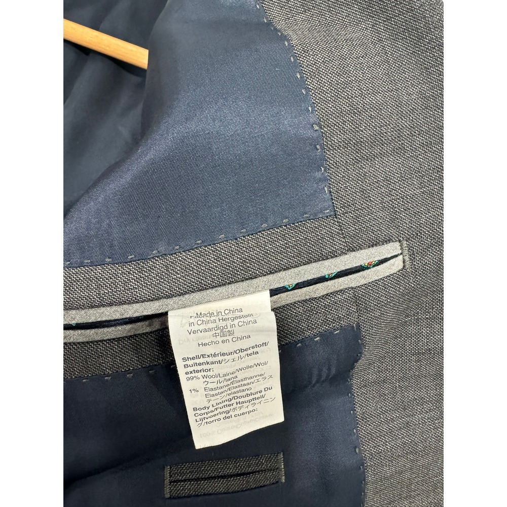 J. Crew Ludlow Men Slim Grey Wool Two Button Blazer Suit Jacket 40R - Picture 12 of 12